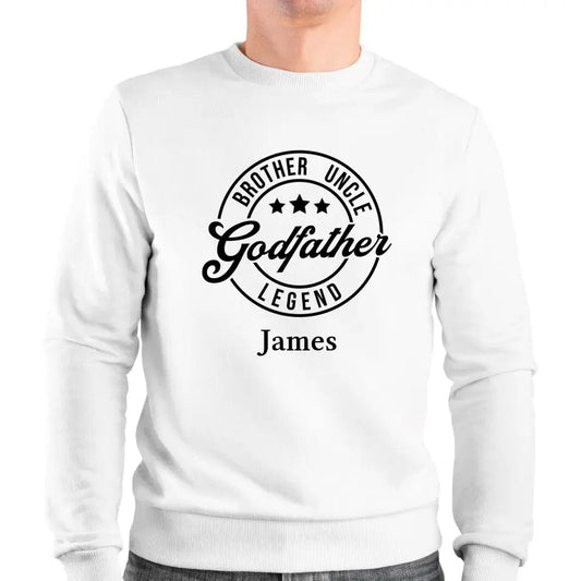 Personalized Custom Godfather Sweater Father's Day Sweatshirt Perfect Gift For Dad