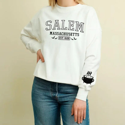 Personalized Salem Apothecary Halloween Sweatshirt – Retro 1626 Witchcraft Hoodie