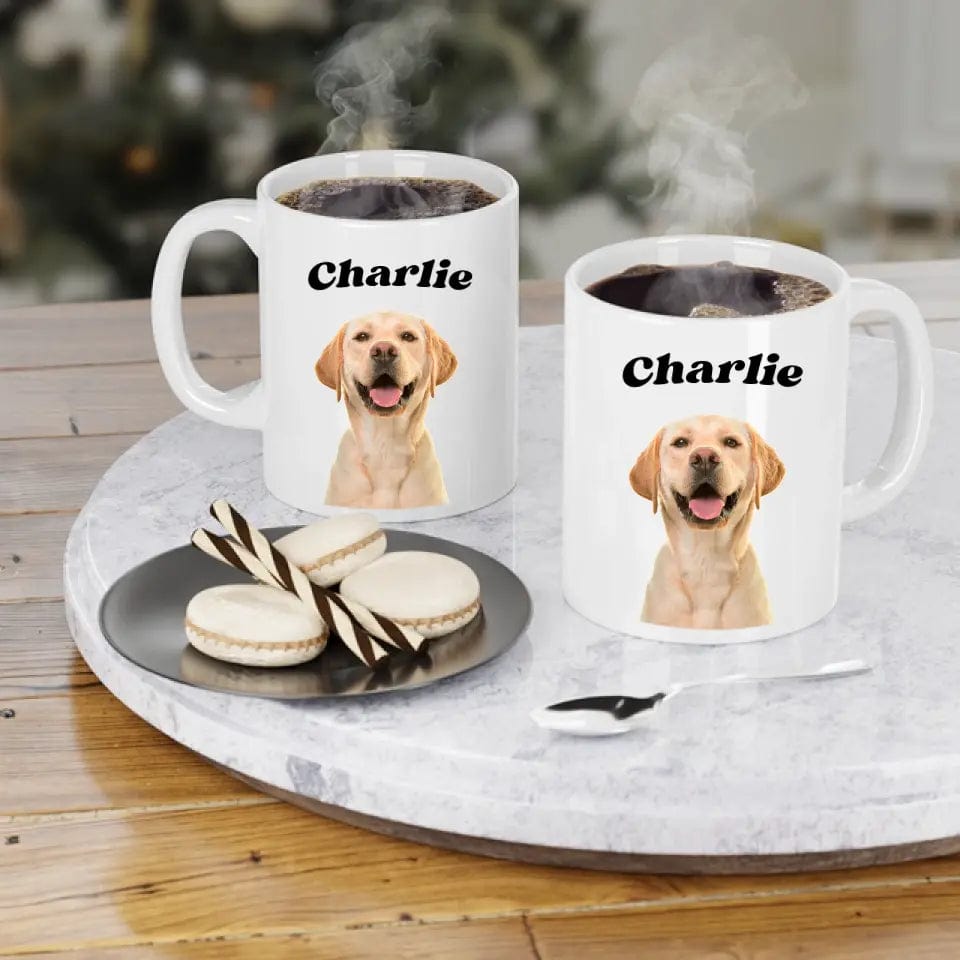 Personalized With Your Dog Picture Mug Custom Coffee Mugs With Pets Photo