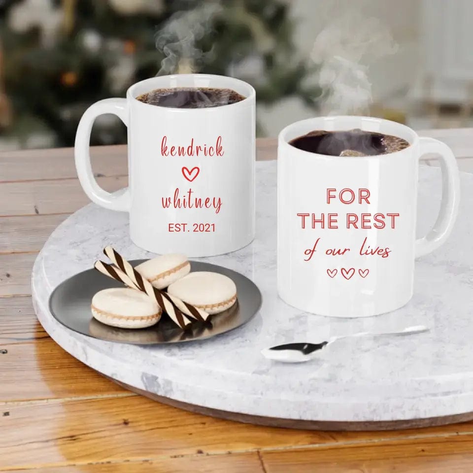 Together For The Rest Of Our Lives Couple Mug Personalized Custom Mugs For Coffee Lovers