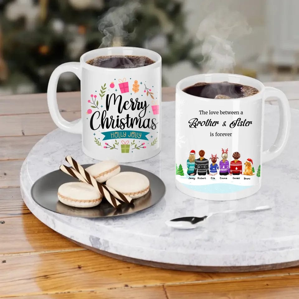 Custom Brother and Sister Coffee Mug Family Coffee Mugs Gift List