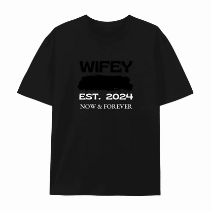 Matching Anniversary shirts for couples Wifey Hubby Customized Matching Couple T-Shirt