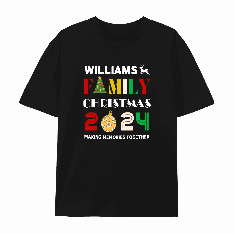 Custom Family Matching Christmas Outfit 2024 Christmas T-shirt