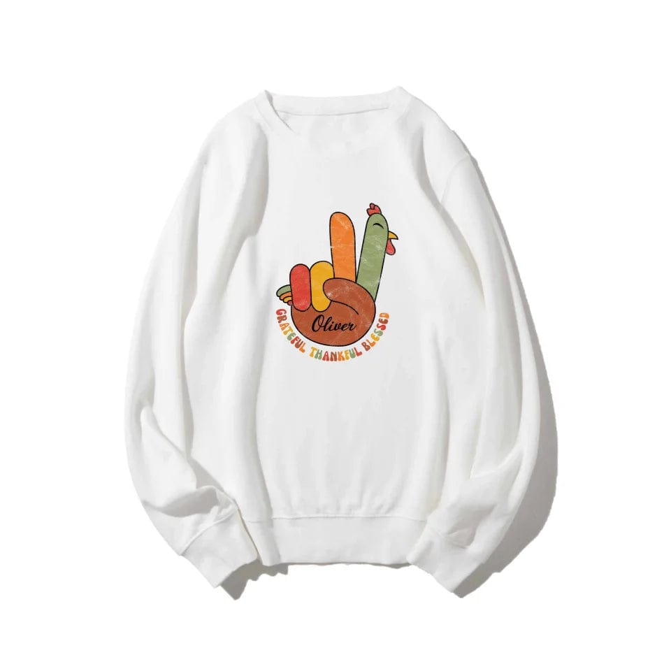 Peace Sign Turkey Retro Thanksgiving Turkey Sweatshirt Vintage Thanksgiving Sweater