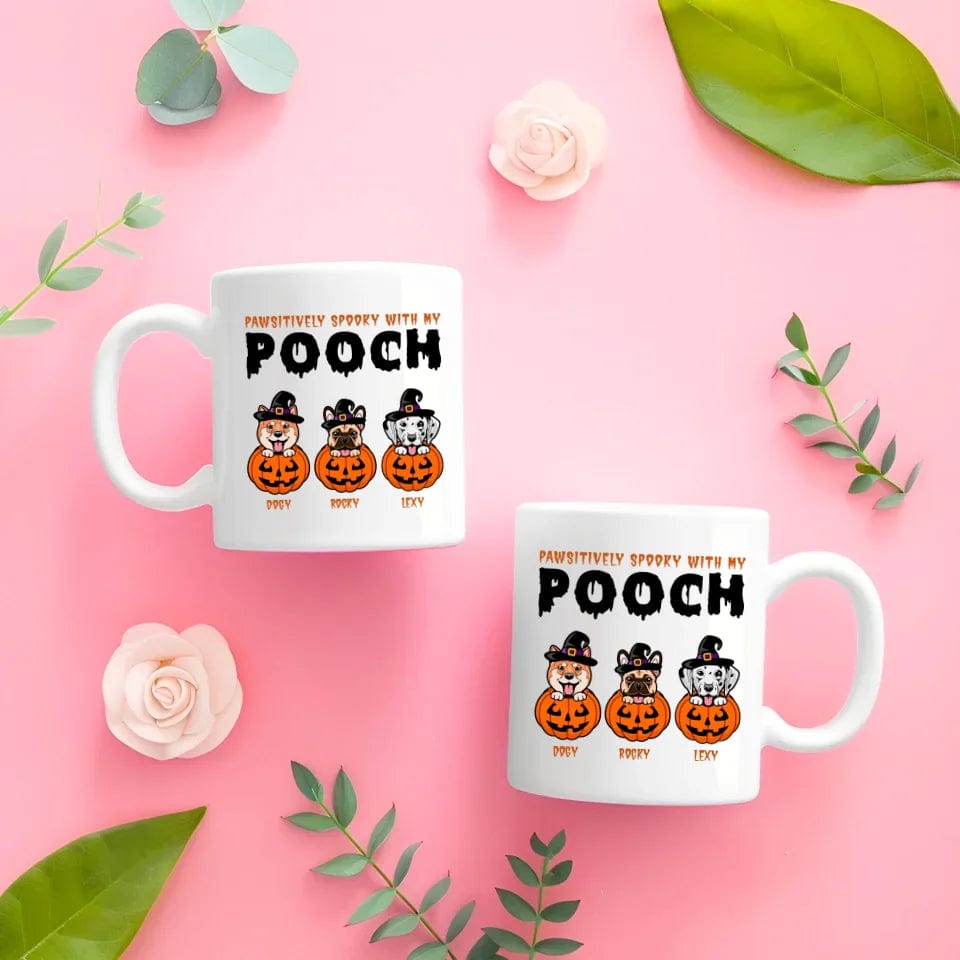 Personalized Halloween Dog Mug - Custom Pumpkin Dogs For Halloween