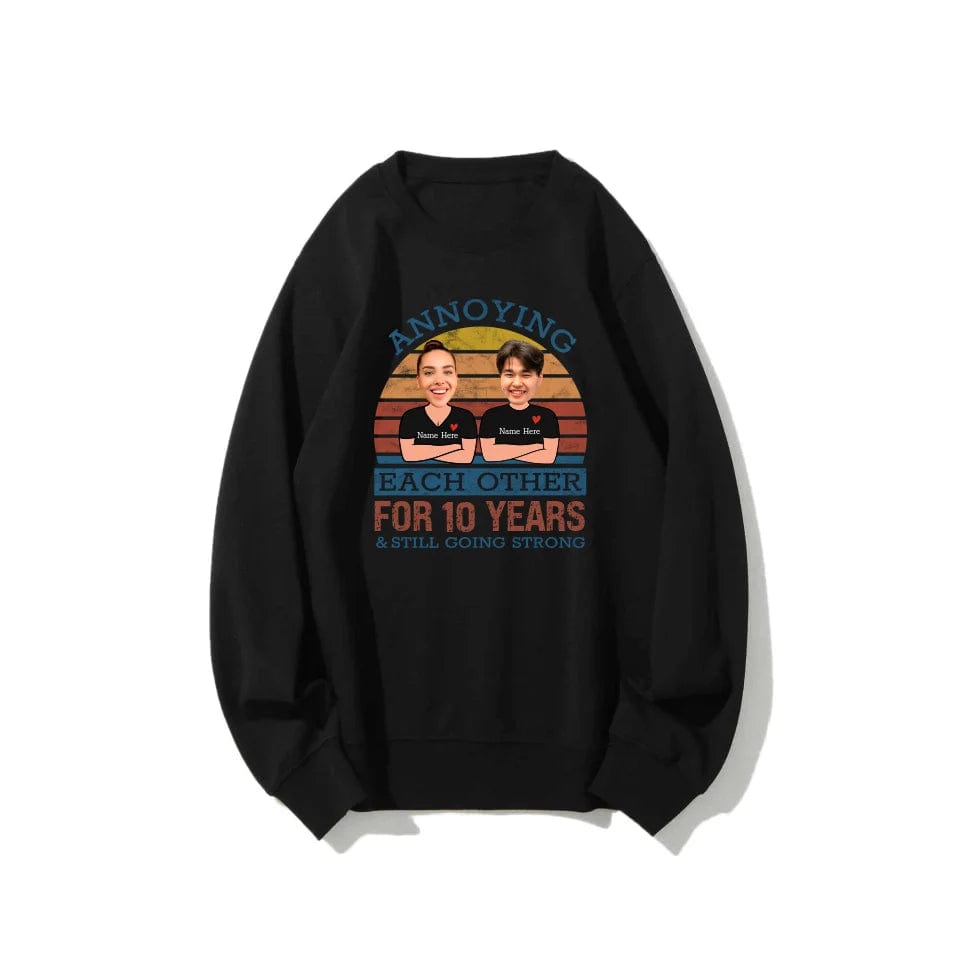 Retro Funny Annoying Each Other For Years And Still Going Strong Matching Anniversary Sweatshirt for Couple