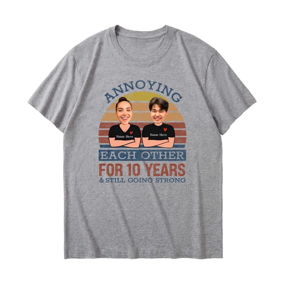 Retro Funny Annoying Each Other For Years And Still Going Strong Matching Anniversary T-Shirt for Couple