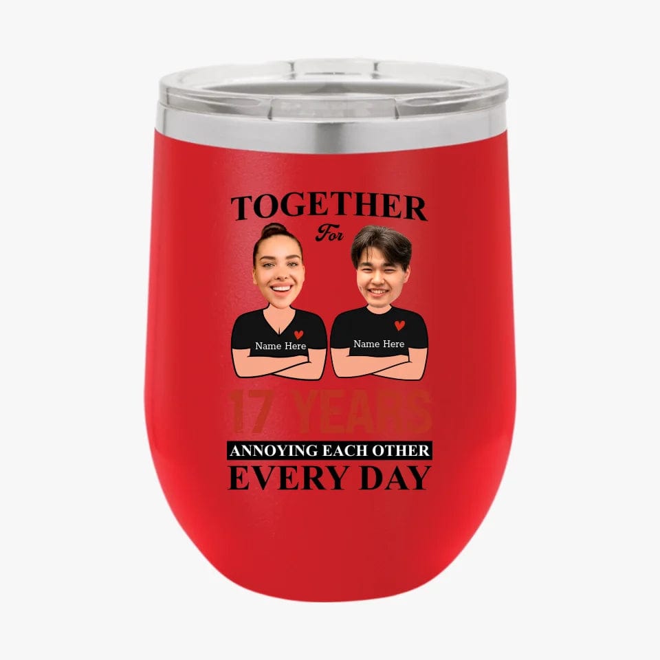 Together For Years Annoying Each Other  Every Day  Funny Matching Anniversary Tumbler for Couple