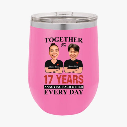 Together For Years Annoying Each Other  Every Day  Funny Matching Anniversary Tumbler for Couple