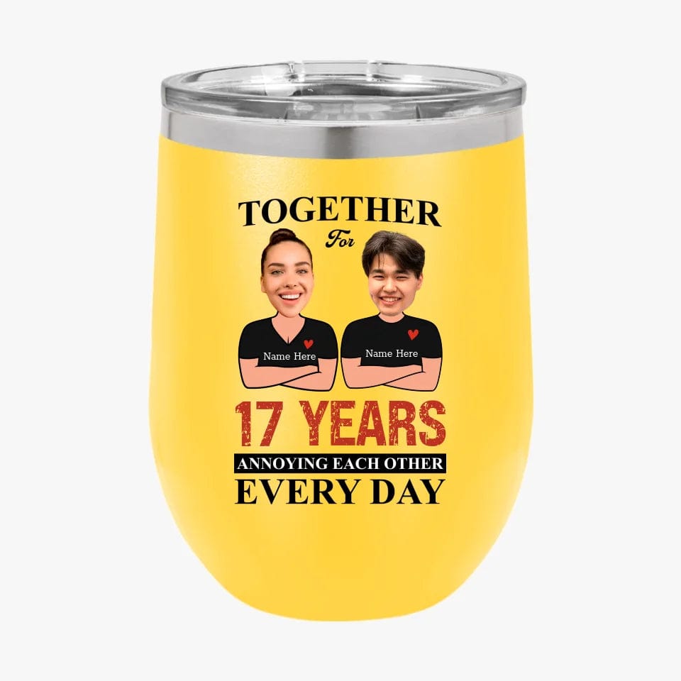 Together For Years Annoying Each Other  Every Day  Funny Matching Anniversary Tumbler for Couple