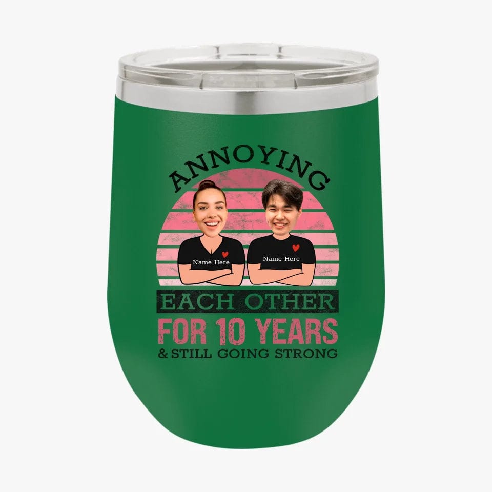 Pink Funny Annoying Each Other For Years And Still Going Strong Matching Anniversary Tumbler for Couple