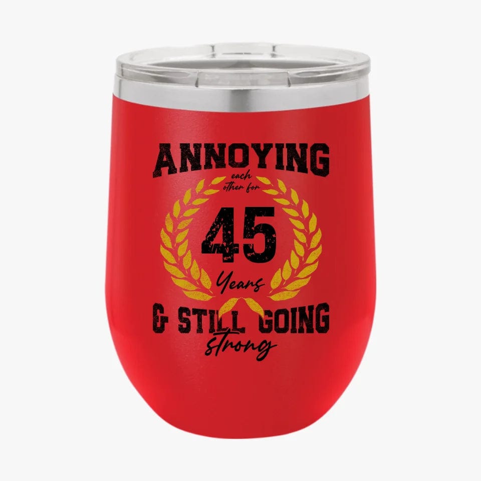 College Annoying Each Other For Years & Still Going Strong Custom Matching Anniversary Tumbler for Couple