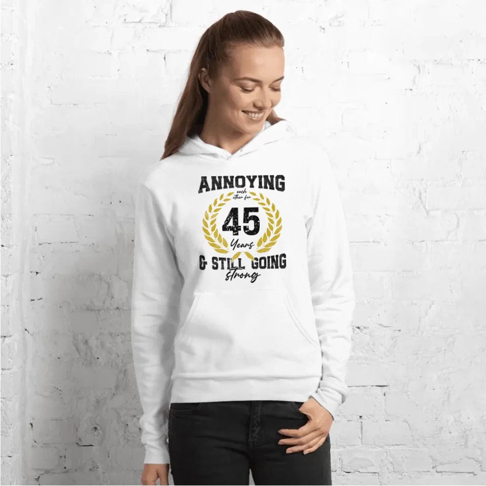 College Annoying Each Other For Years & Still Going Strong Custom Matching Anniversary Hoodie for Couple