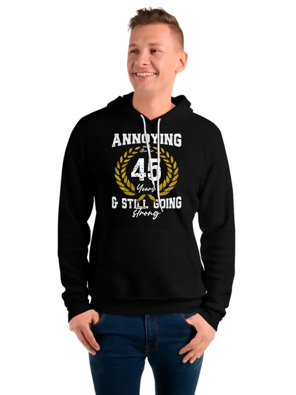 College Annoying Each Other For Years & Still Going Strong Custom Matching Anniversary Hoodie for Couple