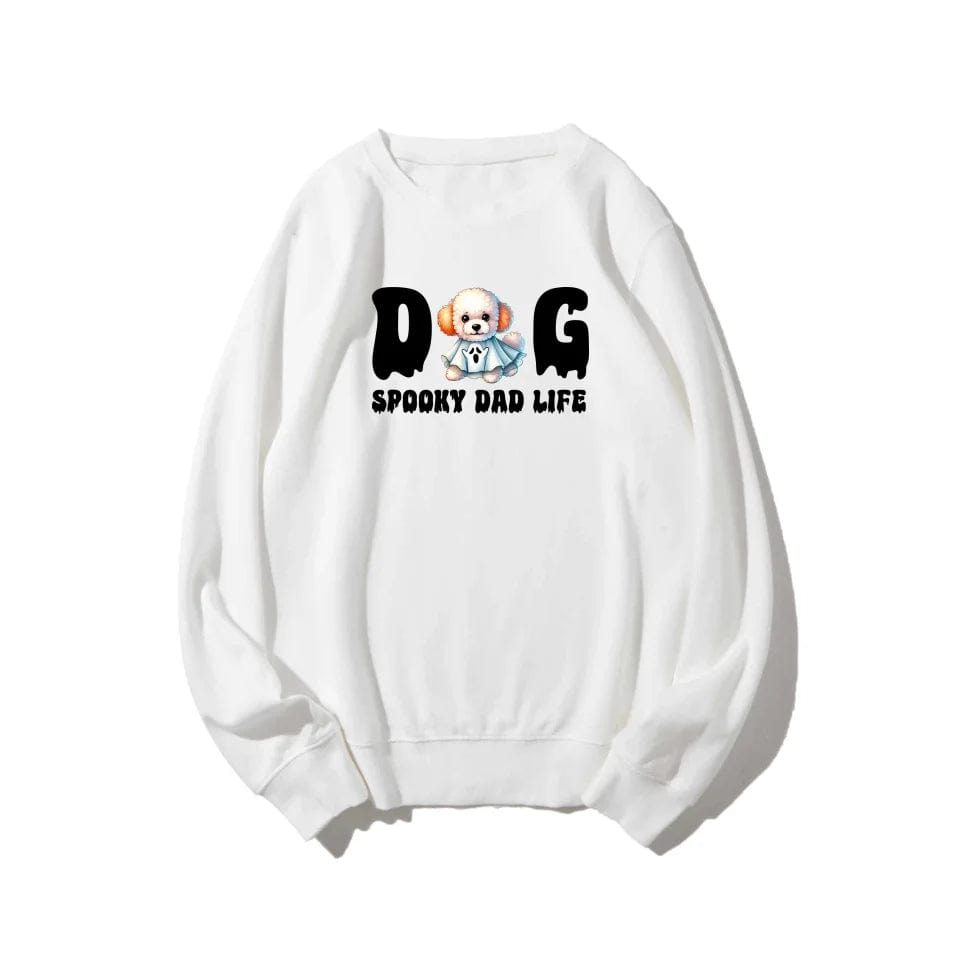 Personalized Halloween Dog Dad Apparel | Custom Spooky Dog Hoodie, T-Shirt, Sweatshirt for Dog Lovers