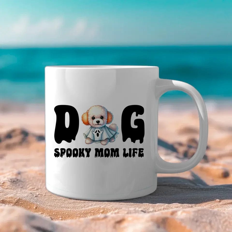 Personalized Halloween Dog Mom Mug | Custom Spooky Dog Mug & Tumbler for Pet Lovers