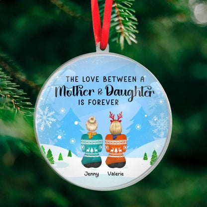 Custom Mother And Daughter Ornament Personalized Christmas Ornaments