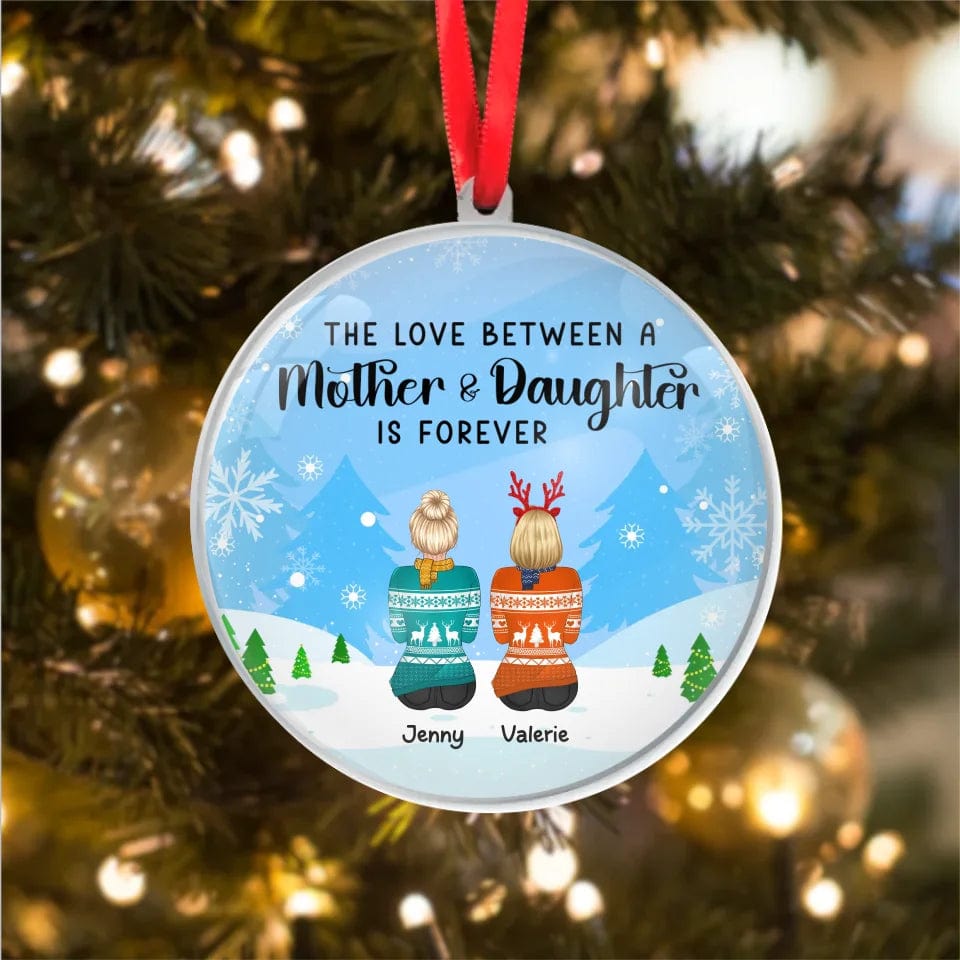 Custom Mother And Daughter Ornament Personalized Christmas Ornaments