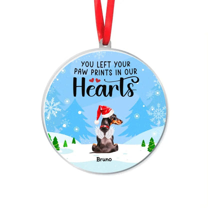 Personalized Memorial Dog Ornaments - Custom Dog Christmas Ornament