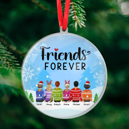 Custom Personalized Friends Acrylic Ornament For Christmas For Homies