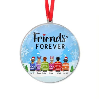 Custom Personalized Friends Acrylic Ornament For Christmas For Homies